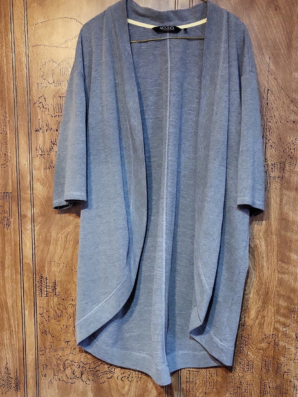 Xhilaration Heather Gray Open Drape Cardigan